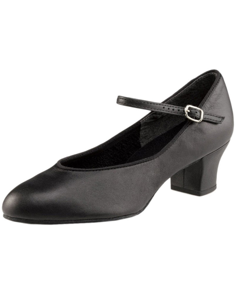 Capezio Jr. Footlight Suede Sole Leather 1.5" Character Shoes - 459 Womens - Dance Shoes - Character & Musical Theatre Shoes - Dancewear Centre Canada