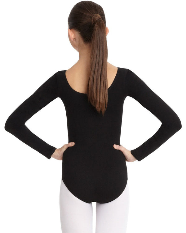 Black long sleeve dance leotard deals