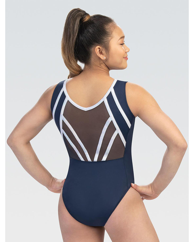 GK Elite Jewelled Gymnastic Tank Leotard - 3878 Womens - Chandelier Print - Dancewear - Gymnastics - Dancewear Centre Canada