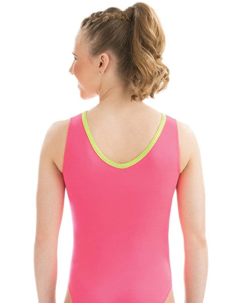 GK Elite Jewelled Gymnastic Tank Leotard - 3751 Womens - Watermelon Crush Print - Dancewear - Gymnastics - Dancewear Centre Canada