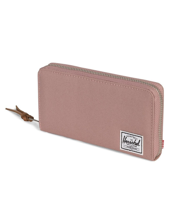 ローズドルチェLifewave Herschel Supply Co Thomas RFID Clutch Zip Wallet - Ash Rose