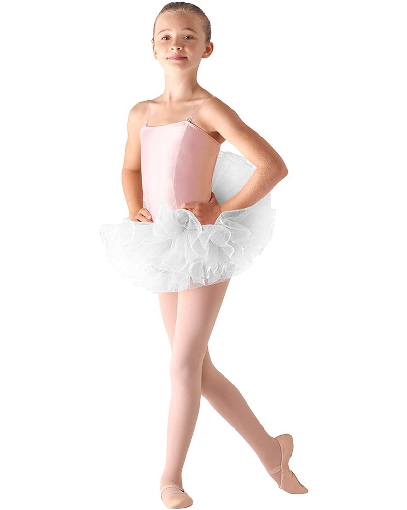 Leo&#39;s Dancewear Sequin Trim Stiff Tulle Classic Ballet Tutu - LD153CT Girls Dancewear - Tutus Leos Dancewear White One Size  Dancewear Centre Canada