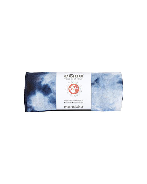 Manduka eQua Hand Towel - Camo Navy Tie Dye - Accessories - Yoga - Dancewear Centre Canada