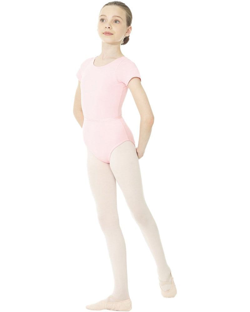 Mondor Academy RAD Short Sleeve Leotard - 1635 Womens Dancewear - Bodysuits &amp; Leotards Mondor True Pink Extra Small  Dancewear Centre Canada