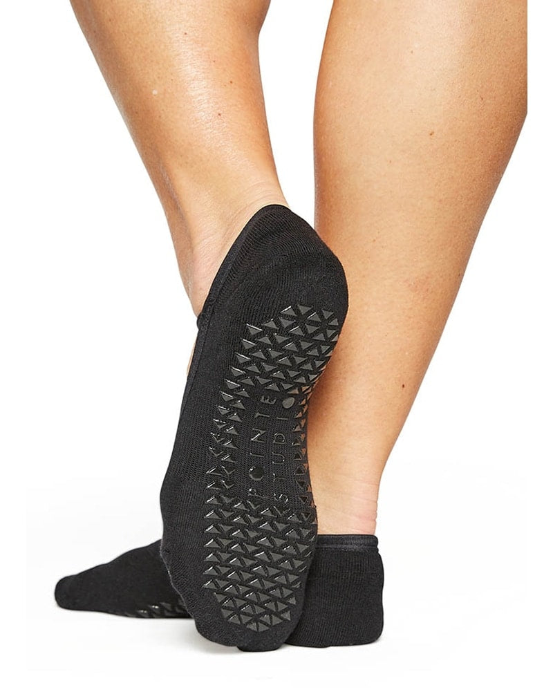 Pointe Studio Karina Grip Strap Sock - Womens - Black - Dancewear - Socks - Dancewear Centre Canada