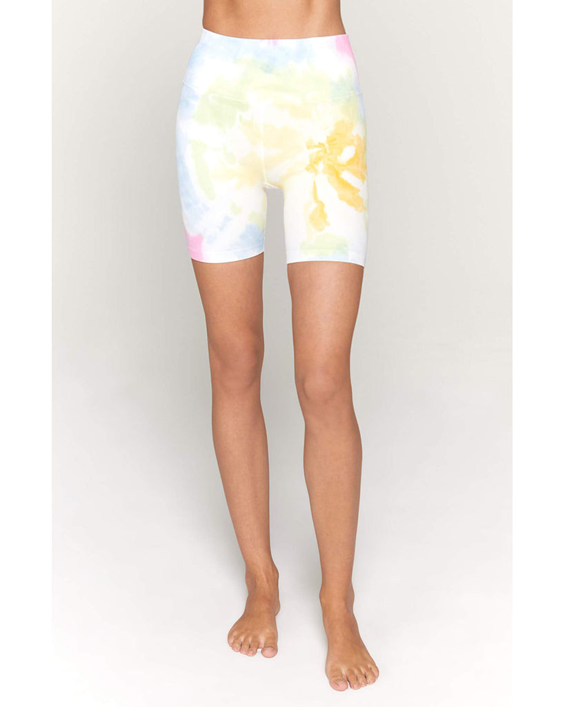 Spiritual Gangster Biker Shorts - SU13608002 - Womens - Sunny Days Swirl Tie Dye - Activewear - Bottoms - Dancewear Centre Canada