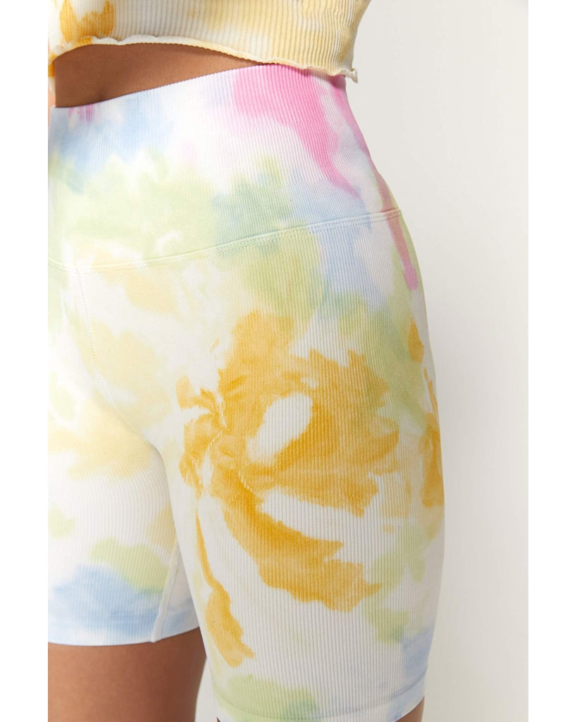 Spiritual Gangster Biker Shorts - SU13608002 - Womens - Sunny Days Swirl Tie Dye - Activewear - Bottoms - Dancewear Centre Canada