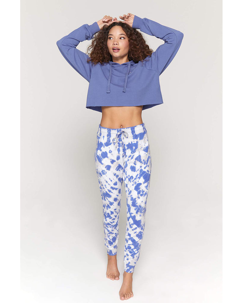 Spiritual Gangster Breezy Luna Crop Hoodie - SU10421006 - Womens - Iris - Activewear - Tops - Dancewear Centre Canada