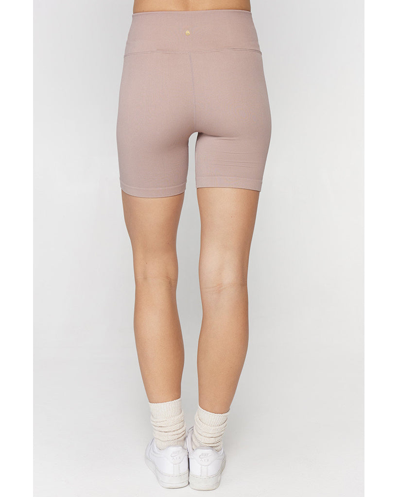 Spiritual Gangster Seamless Biker Shorts - FA23608009 - Womens - Rose Taupe
