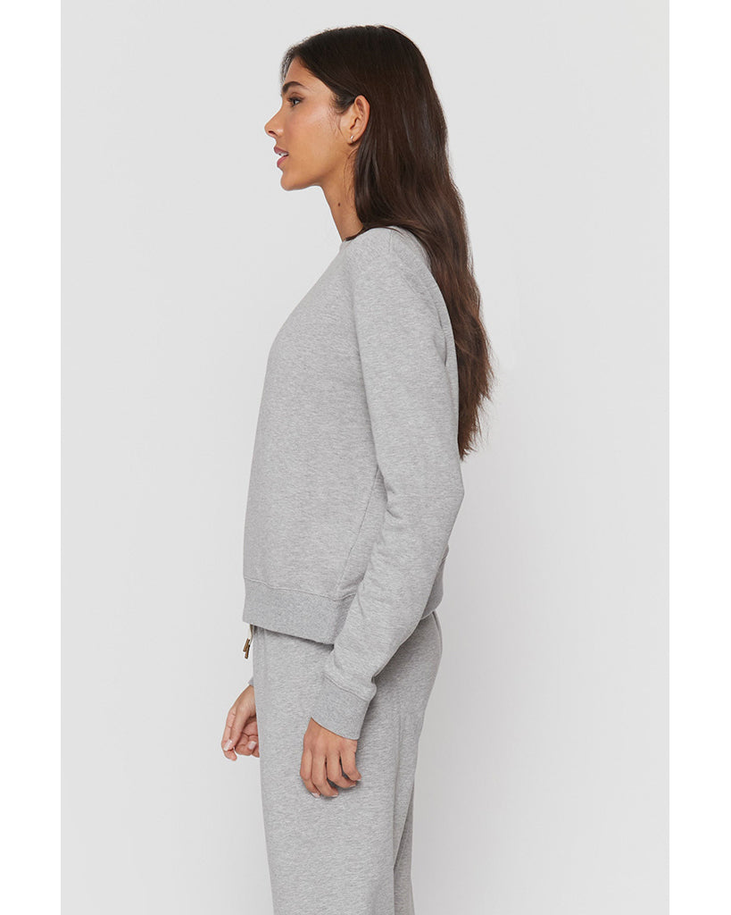 Spiritual Gangster Tulip Back Sweatshirt - HO10417025 - Womens - Heather Grey - Activewear - Tops - Dancewear Centre Canada