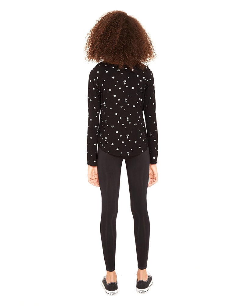 Terez Overlock Stitch Legging - 1118 Girls - Black - Activewear - Bottoms - Dancewear Centre Canada