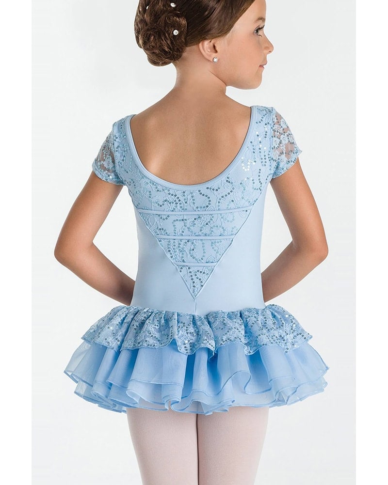 Wear Moi Bonheur Soft Sequin Mesh Short Sleeve Ballet Dress - Girls - Dancewear - Dresses - Dancewear Centre Canada