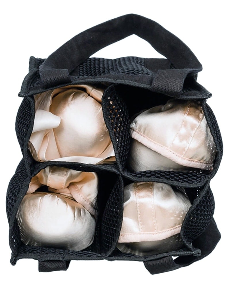 Wear Moi Canvas Mesh Pointe Shoe Dance Bag - DIV 82 - Black - Accessories - Dance Bags - Dancewear Centre Canada