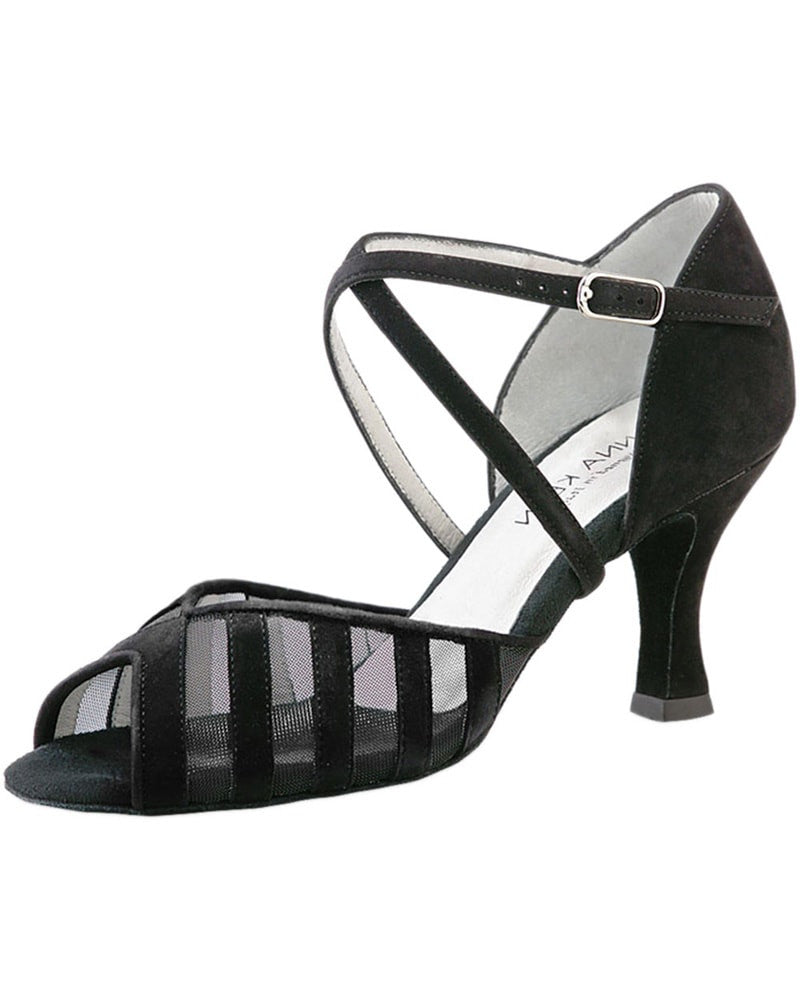 Werner Kern Cross Mesh Suede 6 cm Latin Ballroom Shoes - 569-60 Womens - Dance Shoes - Ballroom &amp; Salsa Shoes - Dancewear Centre Canada