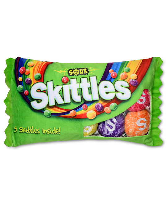 iscream Sour Skittles Packaging Fleece Pillow
