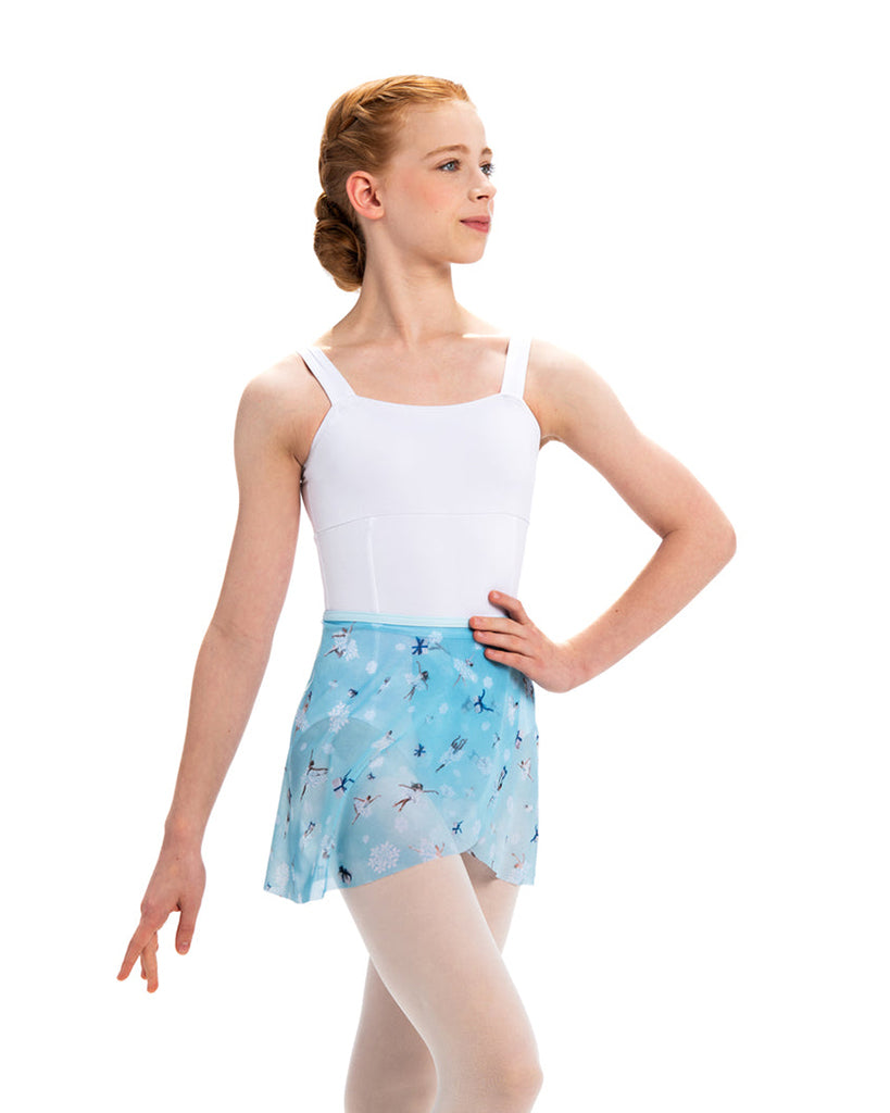 Ainsliewear Limited Edition Chiffon Ballet Wrap Skirt - 501NUG Girls - Nutcracker Print