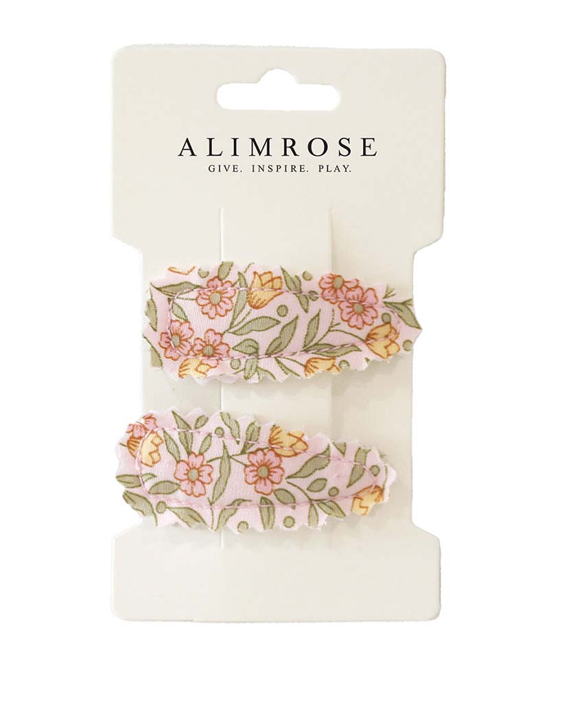 Alimrose Hair Clip Set - Blossom Lily Pink