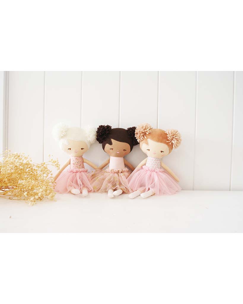 Alimrose Madison Ballet Plush Doll 36cm - Pink Gold Star
