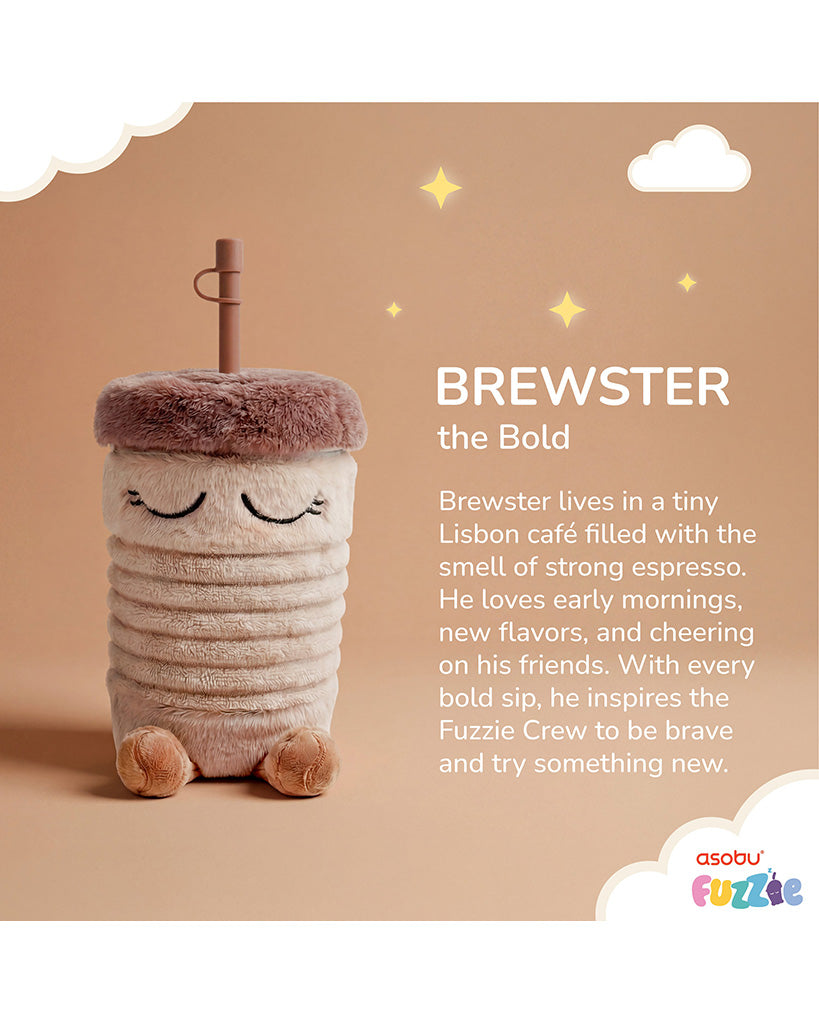 Asobu 12oz/360ml Fuzzie Plush Brewster the Bold with Tumbler