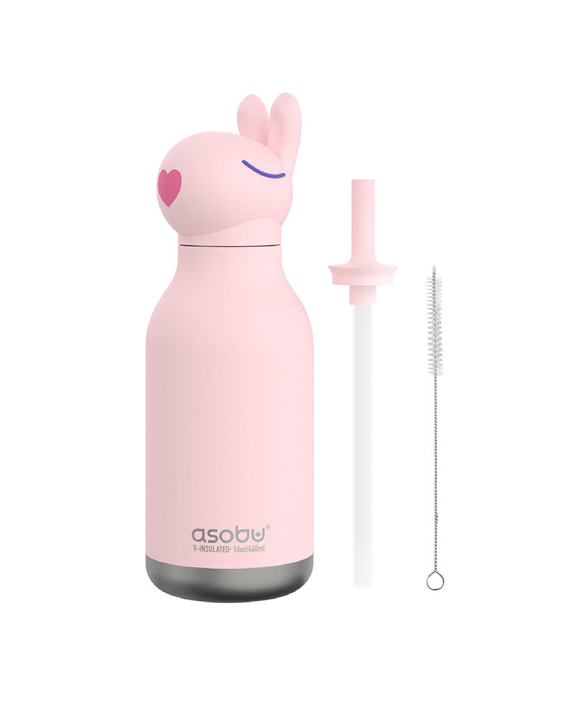 Asobu 16oz Bestie Insulated Stainless Steel Water Bottle - Bubbles the Bunny