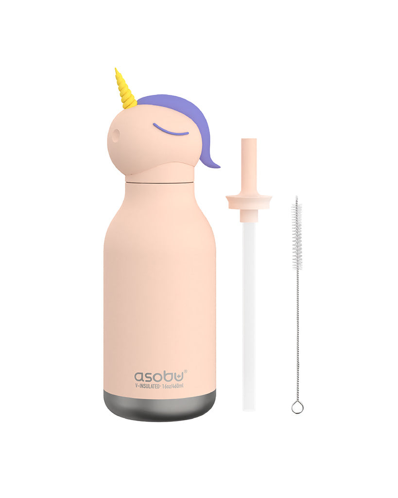 Asobu 16oz Bestie Insulated Stainless Steel Water Bottle - Sparkle the Unicorn