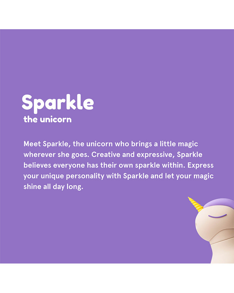 Asobu 16oz Bestie Insulated Stainless Steel Water Bottle - Sparkle the Unicorn