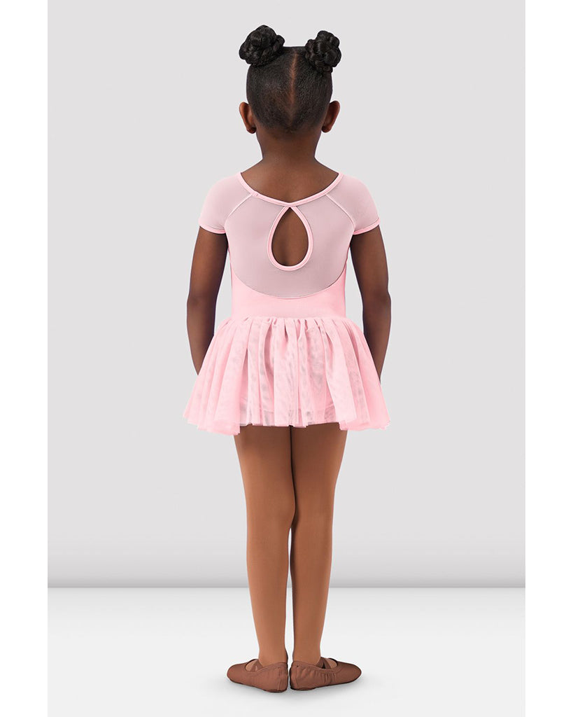 Bloch Back Lace Print Mesh Cap Sleeve Tutu Ballet Dress - CL4192 Girls