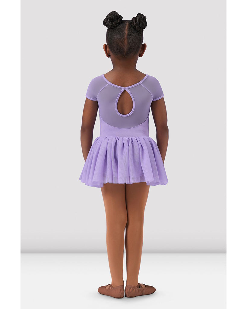 Bloch Back Lace Print Mesh Cap Sleeve Tutu Ballet Dress - CL4192 Girls