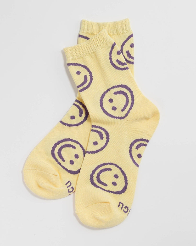 Baggu Crew Socks - Buttery Happy