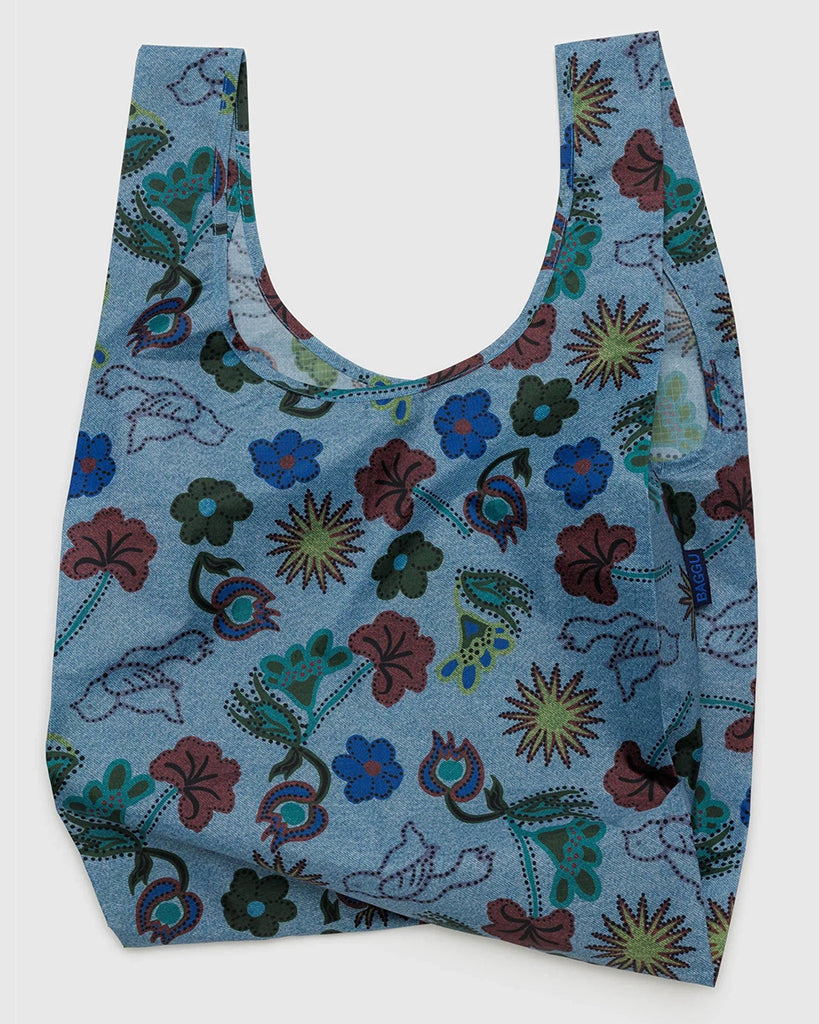 Baggu Reusable Bag - Digital Denim Birds