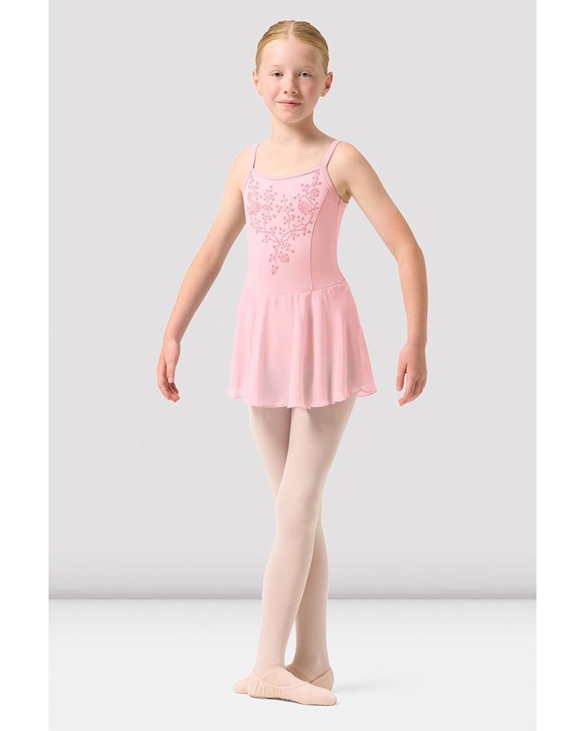 Bloch Alora Scoop Neck Rose Vine Skirt Ballet Dress - CL0507 Girls