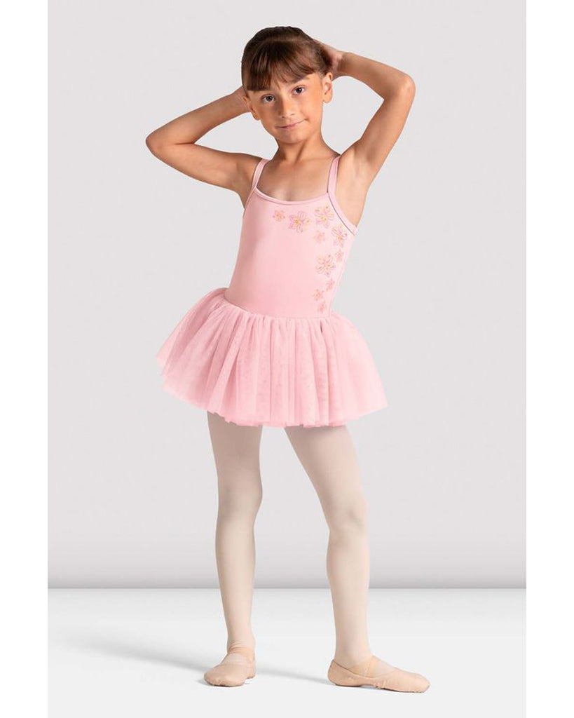 Bloch Anastasia Metallic Floral Mesh Back Camisole Tutu Ballet Dress - CL70008 Girls