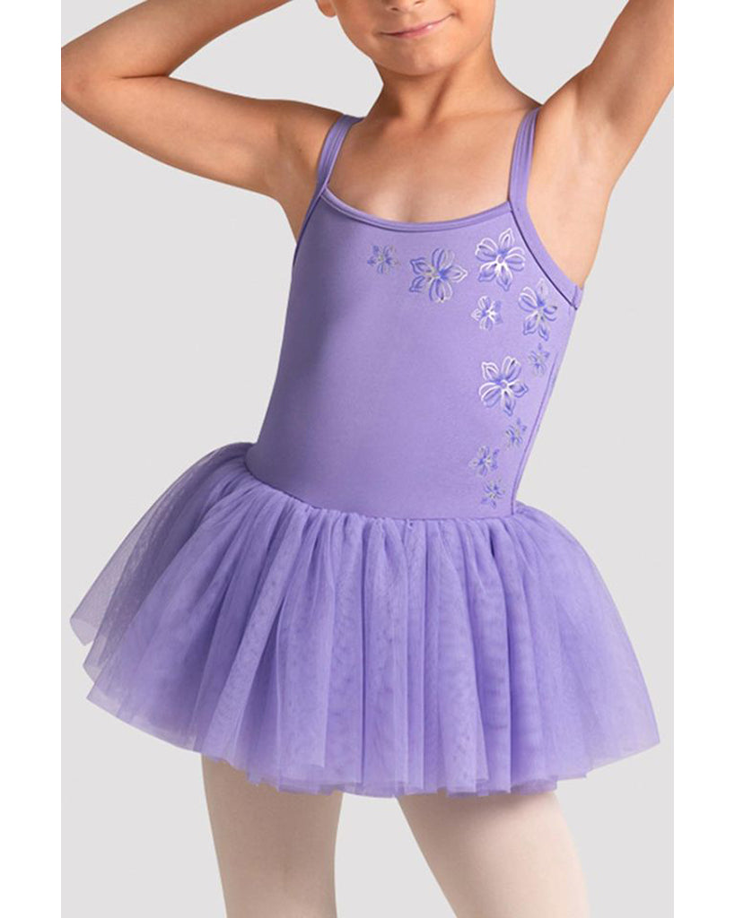 Bloch Anastasia Metallic Floral Mesh Back Camisole Tutu Ballet Dress - CL70008 Girls
