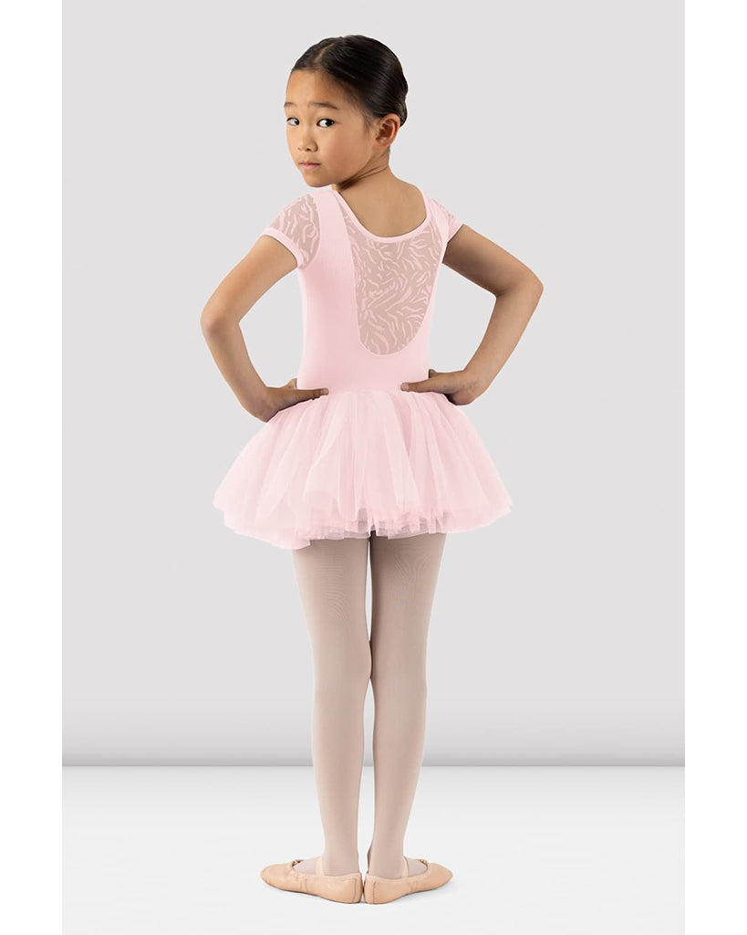 Bloch Holly Scoop Neck Mesh Detail Cap Sleeve Tutu Ballet Dress  - CL3332 Girls