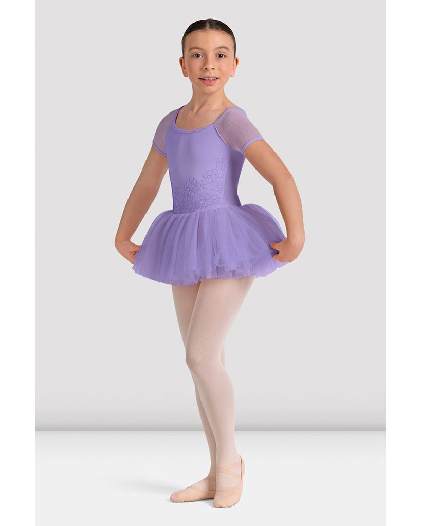 Bloch Lucy Scoop Neck Floral Embroidered Tutu Ballet Dress - CL20002 Girls