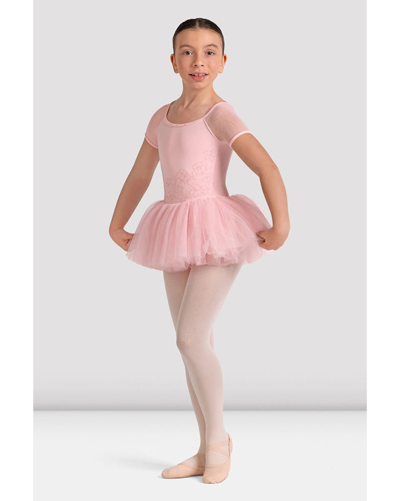 Bloch Lucy Scoop Neck Floral Embroidered Tutu Ballet Dress - CL20002 Girls