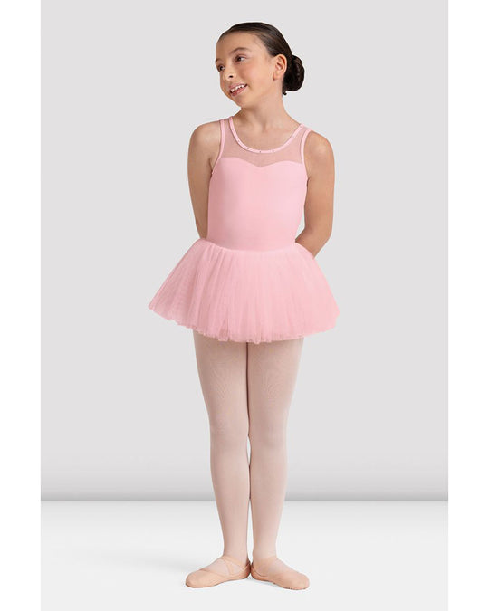 Bloch Maria Sweetheart Neck Floral Embroidered Mesh Back Tutu Ballet Dress - CL50004 Girls