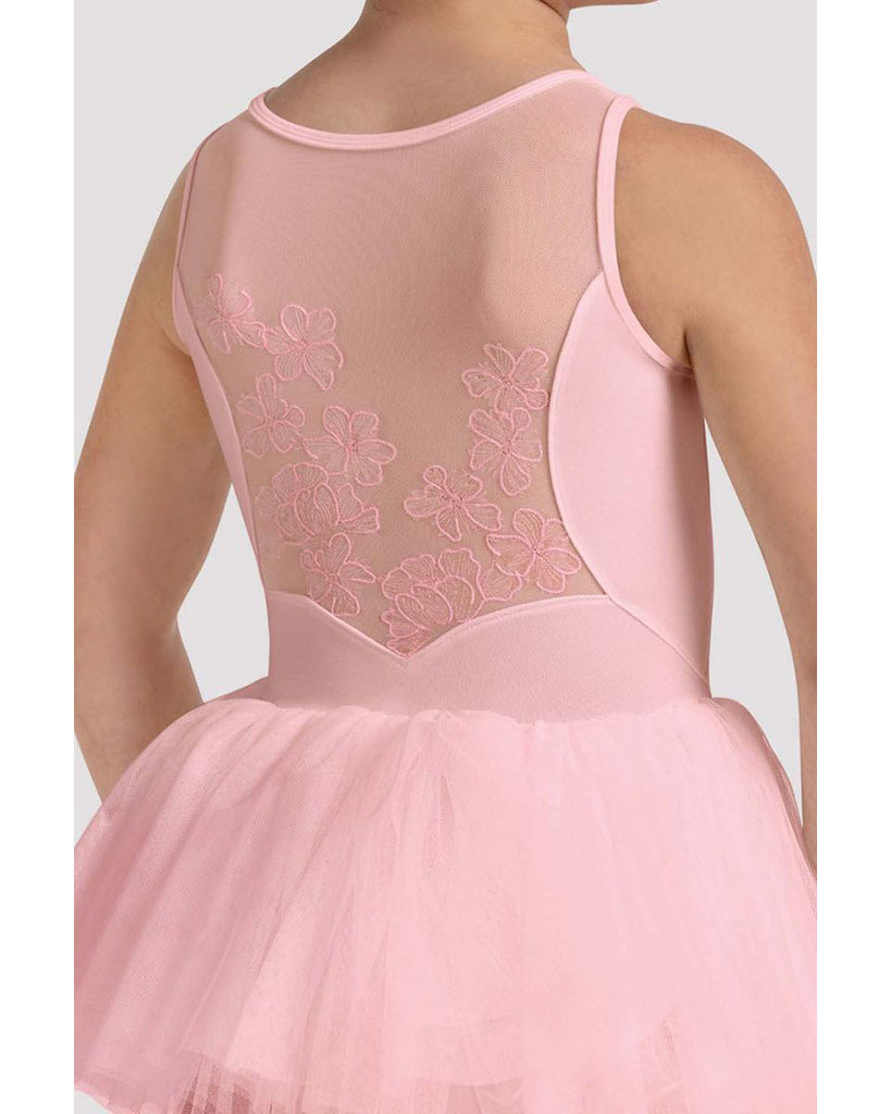 Bloch Maria Sweetheart Neck Floral Embroidered Mesh Back Tutu Ballet Dress - CL50004 Girls