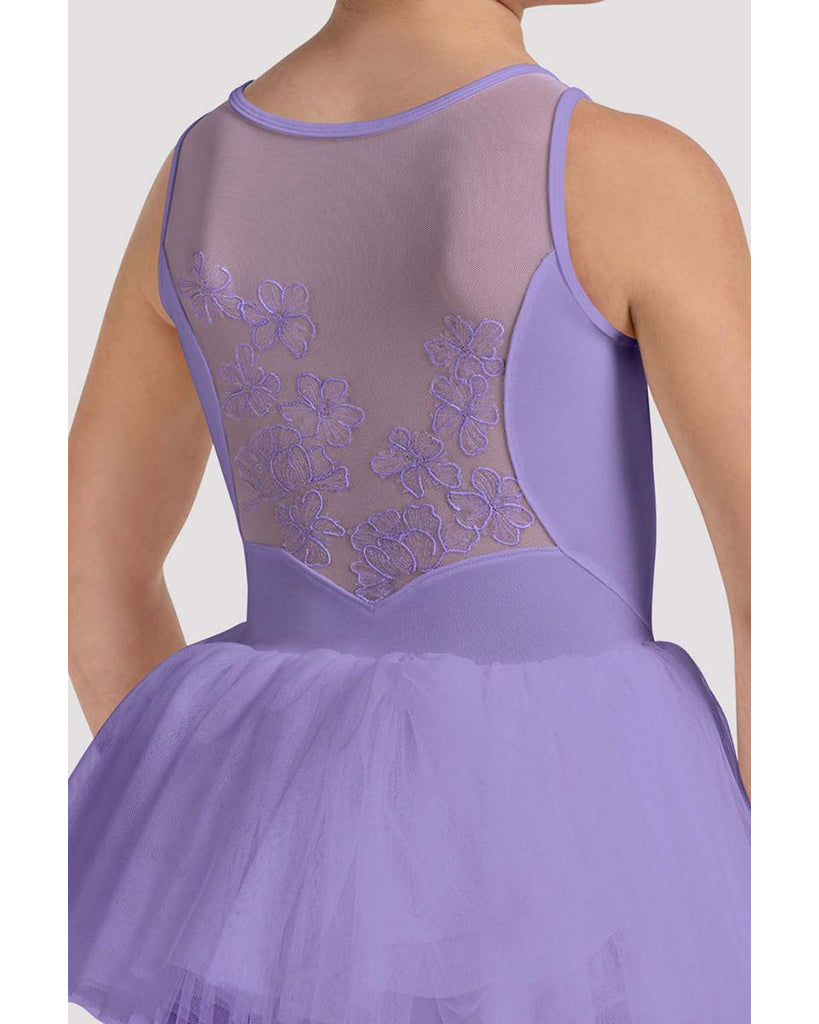 Bloch Maria Sweetheart Neck Floral Embroidered Mesh Back Tutu Ballet Dress - CL50004 Girls