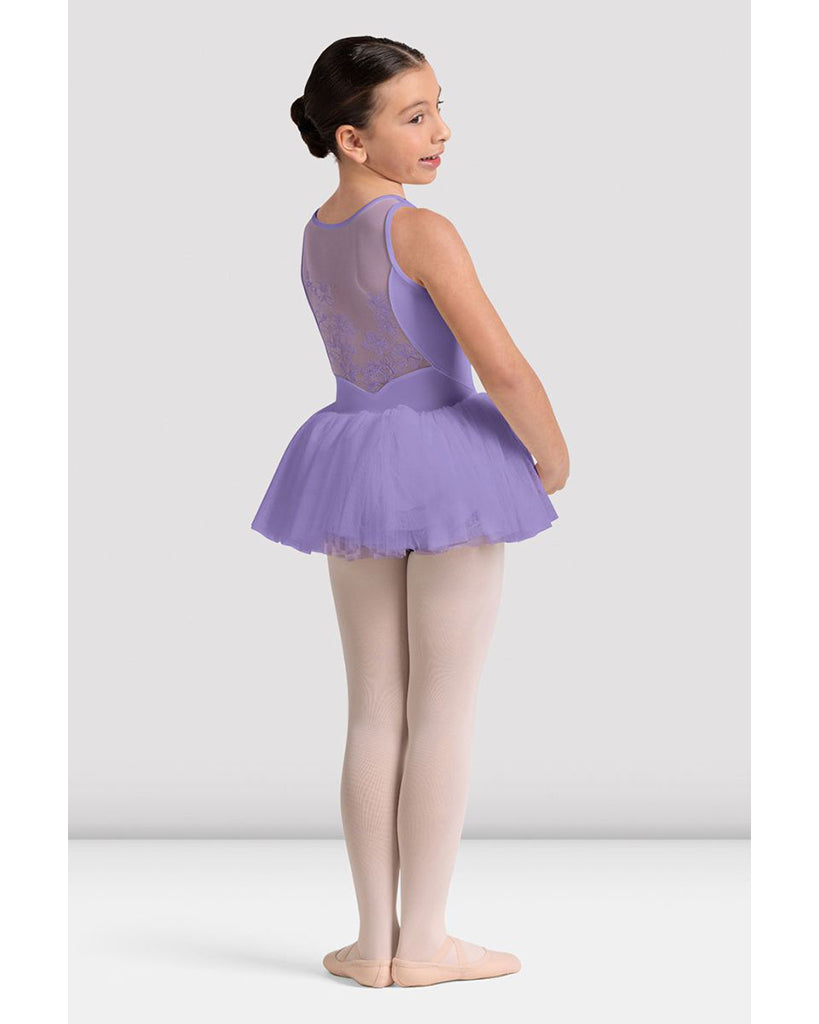 Bloch Maria Sweetheart Neck Floral Embroidered Mesh Back Tutu Ballet Dress - CL50004 Girls