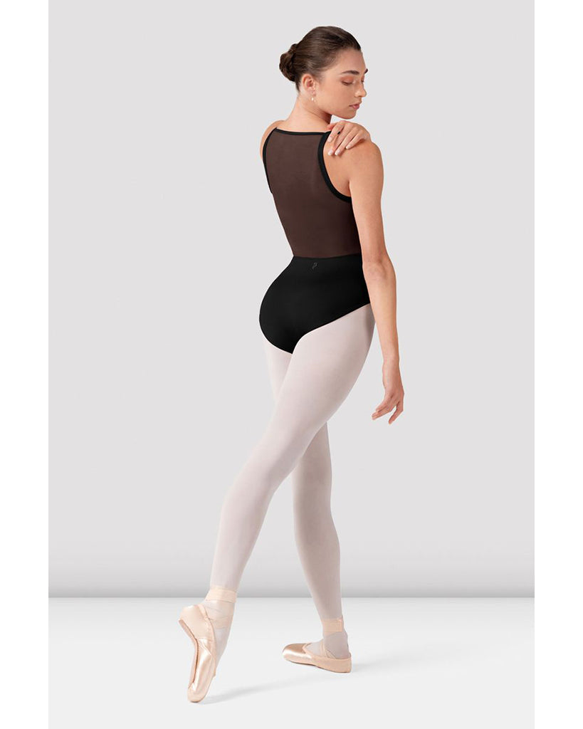 Bloch Mia Square Neck Corset Style Bodice Mesh Back Camisole Leotard - L70001B Womens - Black