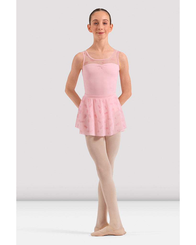 Bloch Mila Flocked Floral Pull-On Ballet Skirt - CR10009 Girls