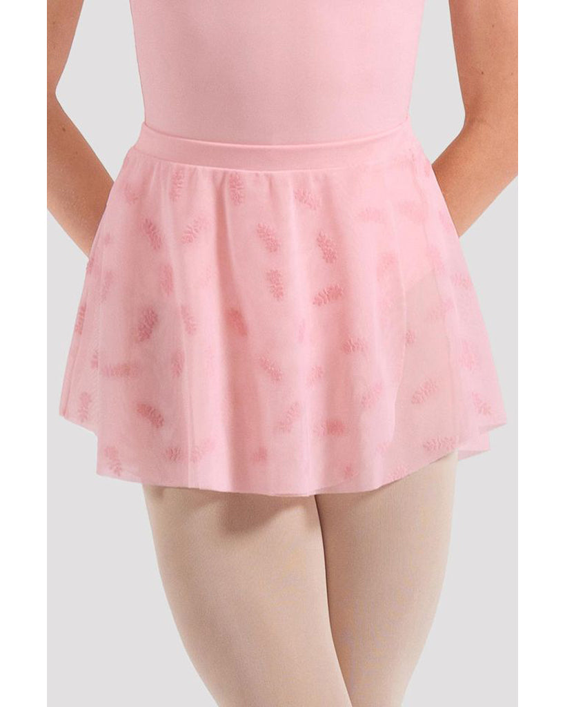 Bloch Mila Flocked Floral Pull-On Ballet Skirt - CR10009 Girls