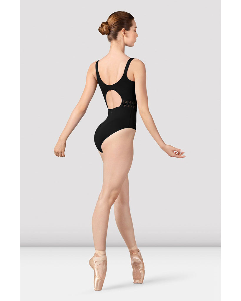 Bloch Phillipa Scoop Neck Open Back Weave Detail Tank Leotard - L9247 Womens