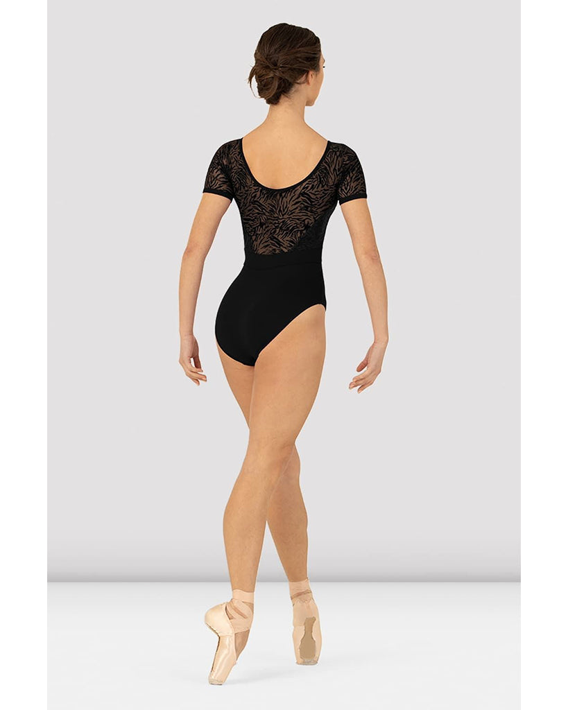 Bloch Vienna Scoop Back Mesh Short Sleeve Leotard - L3392 Womens