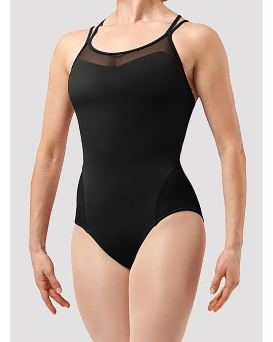 Bloch Willow Mesh Scoop Neck Lace Print Double Strap Camisole Leotard - TWL0257 Girls