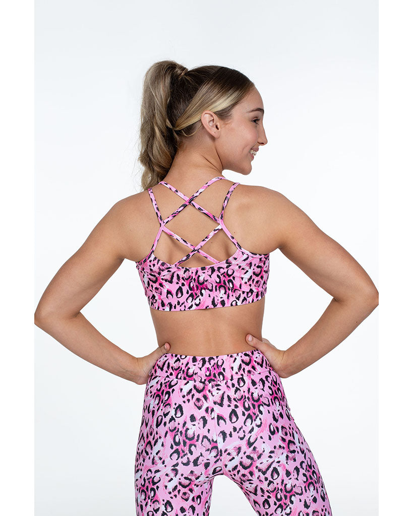 Bloch x Flo Active Remi Cross Back Printed Bra Top - FM1401 - Girls