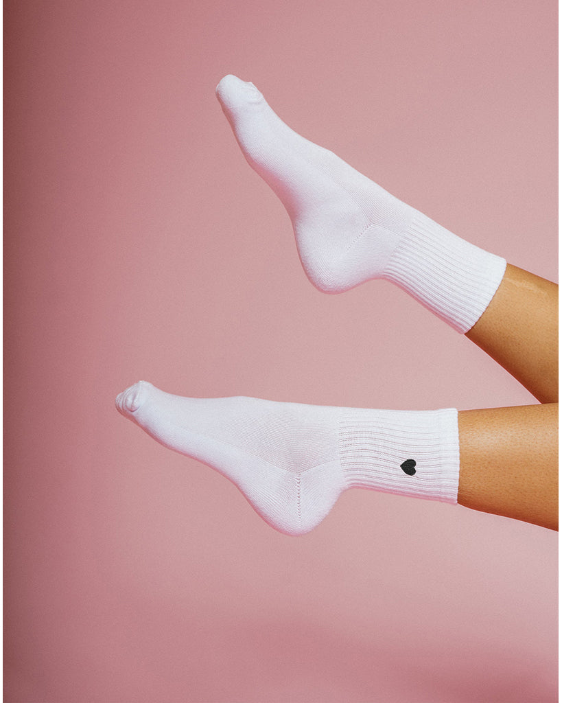 Brunette the Label Heart Cotton Socks