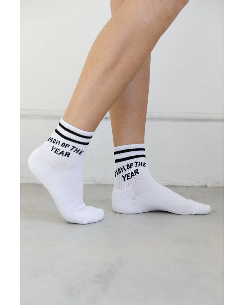 Brunette the Label Mom of The Year Socks