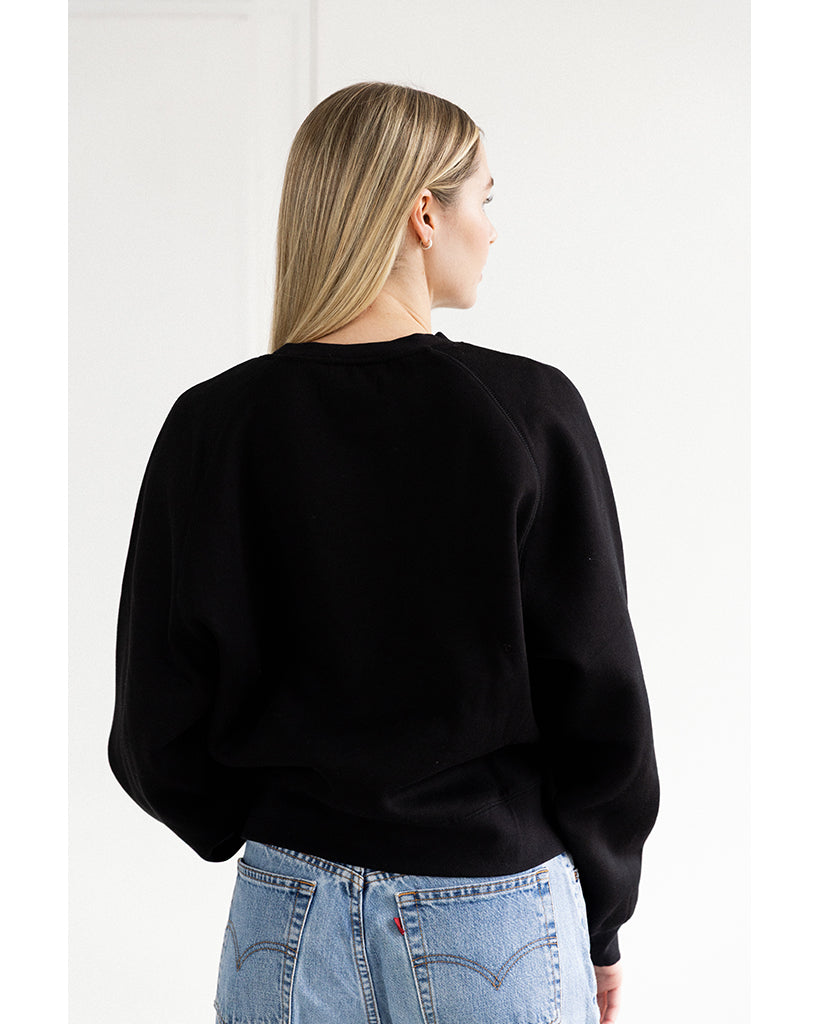 Brunette the Label Mother Daughter Cousin Crew Sweatshirt - Womens - Black / White